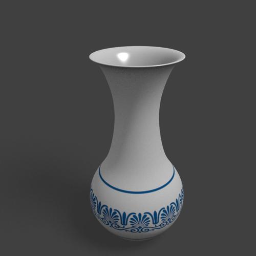 Simple White Flower Vase preview image